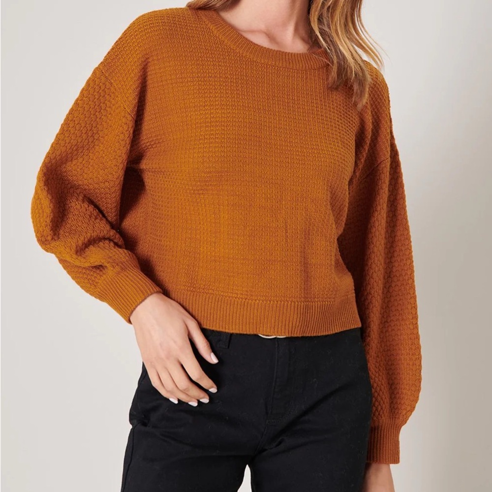 orange sugar lips sweater NWOT
